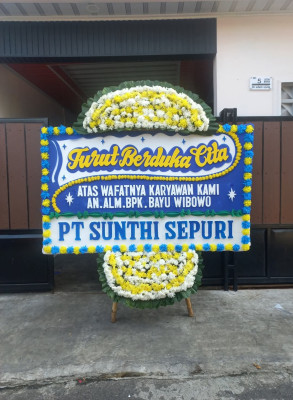 Papan Bunga Duka di Bukit Karya