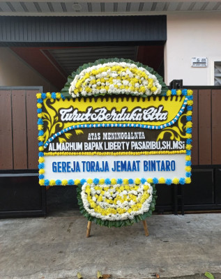 Papan Bunga Duka di Bukit Karya